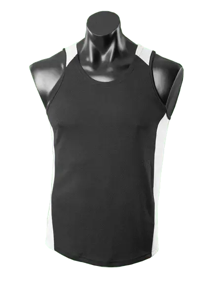Aussie Pacific Premier Singlet 1101 Casual Wear Aussie Pacific Black/White S